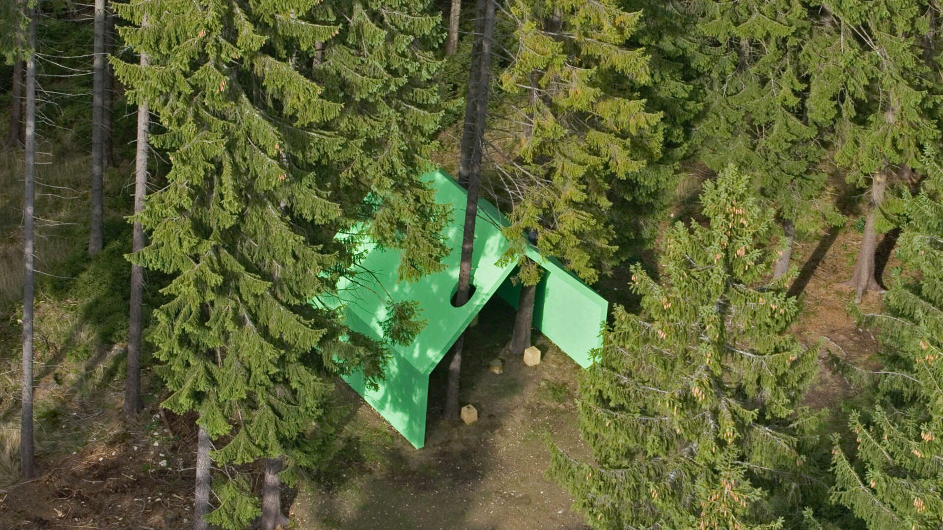 Die Grünstation am WaldSkulpturenWeg im Sauerland