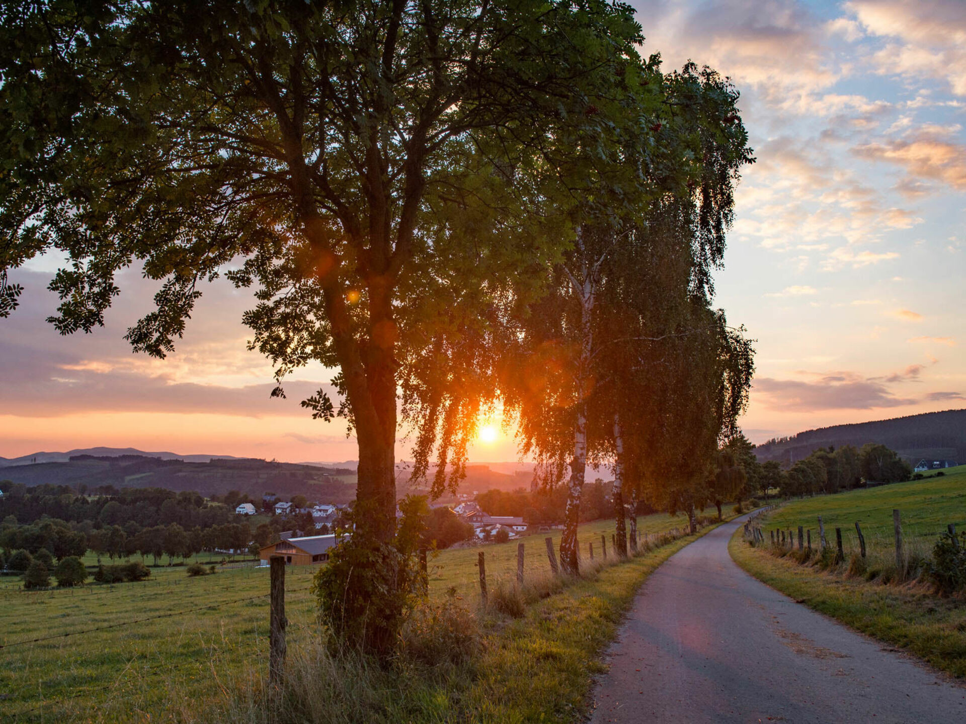 Blick auf das Bundesgolddorf Holthausen im Schmallenberger Sauerland