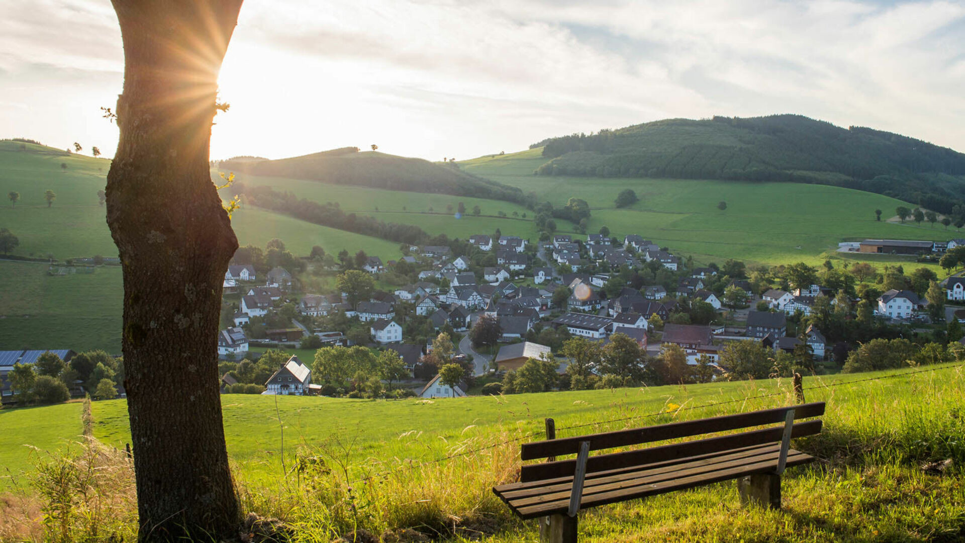 Blick auf Oberhenneborn im Sauerland